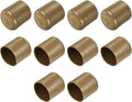 uxcell 10pcs Rubber End Caps 32mm(1 1/4") ID Vinyl Round End Cap Cover Screw Thread Protectors Light Brown
