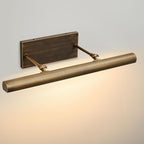 Hardwired Aged Brass Picture Light: 24" Rotatable Vintage Antique Bronze Gallery Artwork Lighting Over Pictures Frame - Traditional Copper Museum Art Accent Spotlight for Library Wall Photo Painting