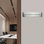 Personalized Name Plate for Door or Wall, 2 x 8 inch Custom Office Aluminum Door Name Plates with Two Lines Custom Text, Office Gifts for Coworkers Boss Teacher, Employee Appreciation Gifts