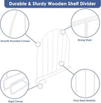 Closet Dividers, 8 Pack 12’’ Tall Shelf Dividers for Closet Organization, Metal Closet Organizer for Wood Shelves Separator for Purse Handbag Sweater Clothes Book Storage Wardrobe Kitchen Cabinet