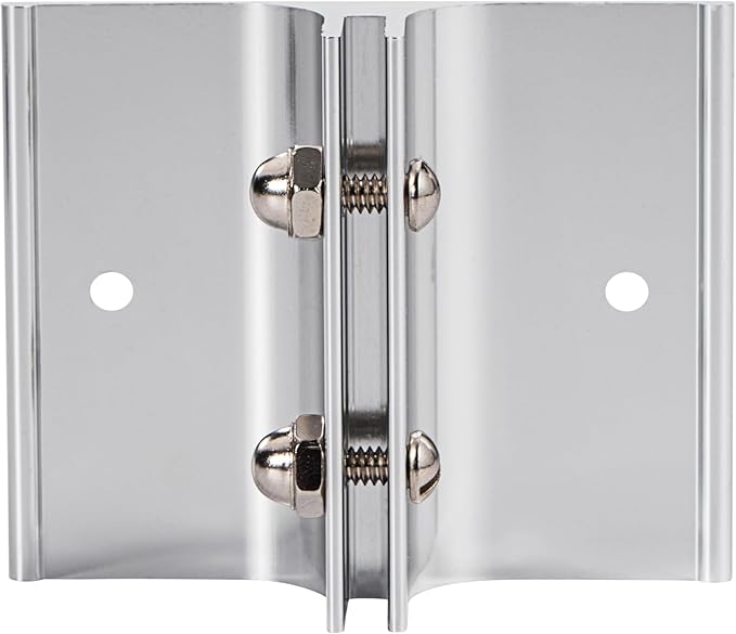Aluminum Corridor Sign Holder, 10 Pack Direct Sign Mount Bracket, Design for Restroom, Conference Room Classic Silver Signs - 2" Length, 1/8" Substrate - Easy to Install