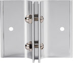 Aluminum Corridor Sign Holder, 10 Pack Direct Sign Mount Bracket, Design for Restroom, Conference Room Classic Silver Signs - 3" Length, 1/8" Substrate - Easy to Install