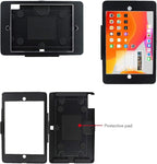 Tablet On Wall Mount Bracket for iPad 10.2-Inch (9th,8th,7th Gen.),with Anti Theft Security Lock and Key, Rotate Design Arbitrary Adjustment,Multi Angle,Metal,(Black)