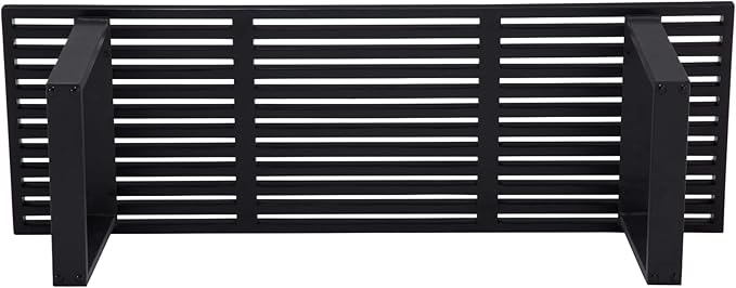 55" Black Solid Wood Entryway Bench, Modern Nelson End of Bed Bench for Bedroom w/Metal Legs, Dining Bench Long Ottoman for Front Entryway Living Room Dining Room Kitchen