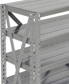 Global Industrial 7 Shelf Steel Shelving with (36) 4" H Plastic Shelf Bins, Gray Frame & Yellow Bins, 36" W x 12" D x 39" H, Industrial or Commercial Storage, Assembly Required