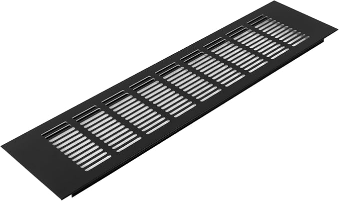 Vent Systems 15.75 x 3.94 (Outer Size) Air Supply Ventilation Grille - Brown Aluminum Rectangle Intake/Exhaust Door Vent Deflector - HVAC for Home Improvement Floor, Wall Duct Cover