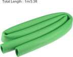 uxcell Foam Tubing for Handle Grip Support, 25mm ID 35mm OD 1m Length Green