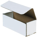 Aviditi White Corrugated Cardboard Mailing Boxes, 9" x 3" x 3", Pack of 50, Crush-Proof, For Shipping, Mailing and Storing