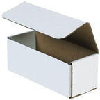 Aviditi White Corrugated Cardboard Mailing Boxes, 9" x 3" x 3", Pack of 50, Crush-Proof, For Shipping, Mailing and Storing