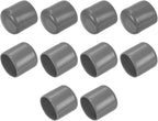 uxcell 10pcs Rubber End Caps 24mm ID Vinyl Round End Cap Cover Screw Thread Protectors Dark Grey