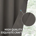 BGment Grey Sliding Door Curtain 96 Inch Long - Wide Room Darkening Room Divider Curtain for Bedroom Privacy Themral Insulated Grommet Separator Drape, 1 Panel, 100 X 96