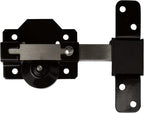 GATEMATE 2”(50mm) Single Locking Premium Long Throw Lock, High Security with Slide Bolt, Stainless Steel & Powder Coated, Corrosion Resistant, Elongated Keep for Gate Drop.