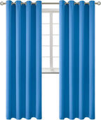 BGment Room Darkening Curtains 120 Inches Long - Grommet Thermal Insulated Drapes Window Treatment Curtains for Bedroom, 2 Panels, 52 x 120 Inch, Classic Blue