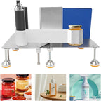 Manual Bottle Label Machine, Round Bottle Labeling Machine Desktop Label Applicator for Round/Square/Polygonal/Hexagonal Bottles
