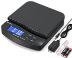 THINKSCALE 88lb Shipping Scale, 0.1oz Precision, Digital Postal Scale with Large LCD, Hold/Tare/Piece Counting, 5 Units, Dual Power (Battery/AC), Black