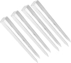 4 Pcs U Shaped Stakes Heavy Duty Stainless Steel Ground Pegs, U Shape Rose Arch Ground Anchors for Weed Barrier Fabric Irrigation Tubing, Secure Fence and Outdoor Equipment with Ea