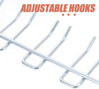 2pcs Heavy Duty Multi-Prong Pegboard Tool Holder Hooks Set Wall Mount Organizer for Garage Home Office Storage and Workspace Neatness