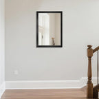 Ruomeng Rectangular Wall Mirror 20" x 28" for Bathroom, Bedroom, Entryway, Living Room, Black