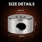 12pcs Set Screw Collars 5.05mm Bore Shaft Collars Screw Style, 10mm OD, 5mm Width, Landing Gear Collar Wheel Stopper for Automotive and Industrial Use