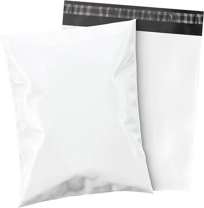 Shop4Mailers 12x15.5 3 Mil Heavy Duty Thick Large Shipping Poly Mailer Bags, Waterproof and Tear-Resistant Postal Package Envelopes, Permanent Adhesive Seal (500 Pack)
