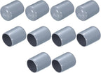 uxcell 10pcs Rubber End Caps 19mm(3/4") ID Vinyl Round End Cap Cover Screw Thread Protectors, Grey