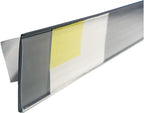 | Adhesive Back Price Tag Strip UPC Holder | 48" L | 50 Pack | Black