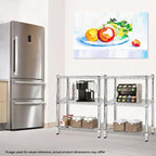 Shelving Inc. 8" d x 24" w Chrome Wire Shelving with 2 Tier Shelves, Weight Capacity 800lbs Per Shelf