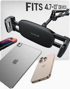 Lamicall Tablet Floor Stand Holder - [55" Height Adjustable][ Flexible Arm] Multi Angle Tablet Holder, 5lb Weighted Base Bed Mount for 4.7-13" Devices, iPad Pro Air Mini, Kindle, Tabs, E-Readers