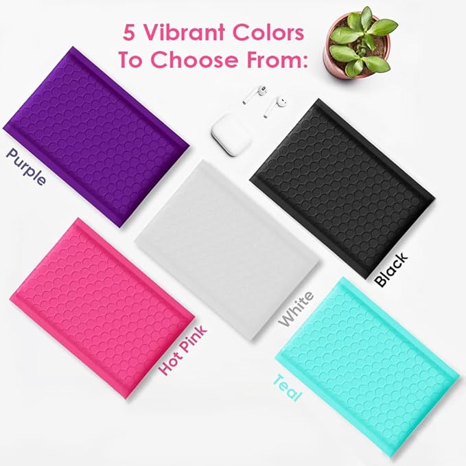 Teal 9.5x14.5 Inch Poly Bubble Mailers #4 | Self Seal Large Padded Envelopes | Air Cushioned Bubble Mailer | Usable Size 9.5x13 Inch | Waterproof Lightweight Mailing Shipping Bags | 100 Pack Bulk