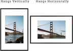 Frametory, 11x17 Metal Picture Frame with Mat for 8x12 Picture & Real Glass, Aluminum Photo Frame Collection (Black, 2 Pack)