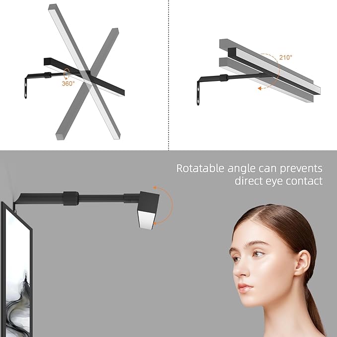 24" Plug in Picture Light for Paintings with Remote Control, 9W LED Art Display Lighting for Gallery, Dartboard, Artwork, Black Wall Mounted Picture Frame Light