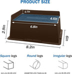 Bed Risers 3 Inch Heavy Duty,Oversized Couch Risers, Extra Wide Furniture Risers for Sofa Table Desk Headboard Chair Lifting,Rectangle Risering Blocks Support 6000 lbs(4 Pack Brown)