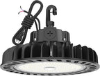 HYPERLITE LED UFO High Bay Lights 250W 36,250lm 1-10V Dimmable 5000K 5' Cable with 110V Plug Hanging Hook Safe Rope UL Listed for Shopping Mall Stadium Exhibition Hall