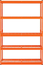 VEVOR Storage Shelves, 2500 lbs, 5 Tier Heavy Duty Garage Shelving, 18" D x 48" W x 72" H Adjustable Metal Shelves for Industrial Shelving Unit Utility Shelf, for Kitchen, Warehouse, Basement, Orange