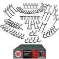 Pegboard Hooks Set for Hanging Tools, Set of 60 Pieces 1/4'' Black Peg Board Accessories Peg Hooks,Pegboard Attachments for Garage Tools Organization