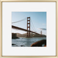 Frametory, 12x12 Metal Picture Frame with Mat for 8x8 Picture & Real Glass, Aluminum Photo Frame Collection (Gold, 1 Pack)