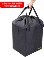 dbest Products Cruiser Cart Deluxe Premium Liner Bag 15. 5" X 17" X 20. 5" (Only Cover, Handcart not Included) Shopping Laundry with Easy Detachable Hook and Loop Attachments.