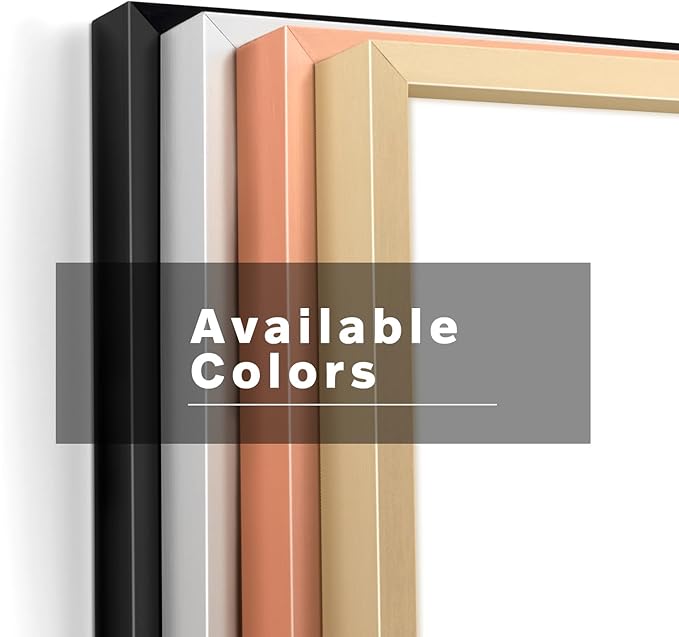Frametory, 12x16 Metal Picture Frame with Mat for 11x14 Picture & Real Glass, Aluminum Photo Frame Collection (Gold, 2 Pack)