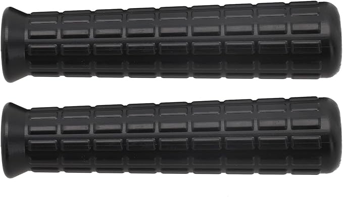 2Pcs Wheelbarrow Handle Covers 12-32mm Rubber Grip Sleeves Non Slip Garden Cart Handles Shock Absorption Black(114 x 16mm)