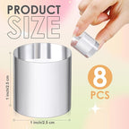 Remerry 8 Pcs Acrylic Round Blocks for Display Clear Polished Blocks for Display Clear Acrylic Edge Polished Base Display Riser for Table Showing Cosmetics Collectibles Figures(1 x 1 x 1 Inches)