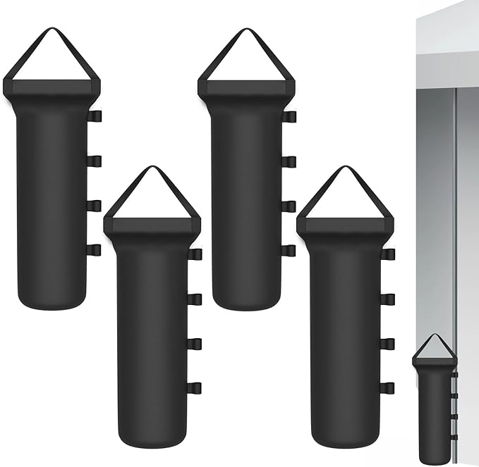 120 LBS Canopy Tent Weights Set of 4 Empty Sand Bags for Canopy Tent Legs, Heavy Duty 1680D Pop Up Canopy Sandbags for Outdoor Gazebos, Umbrellas, Pergolas, Sunshades & Patio Furniture