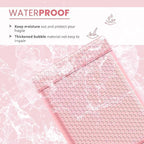 Light Pink 12.5x19.5 Inch Large Poly Bubble Mailers #6 | Padded Envelopes with Self Seal | Air Lined Cushioned Bubble Mailer | Usable Size 12.5x15 | 100 Pack Bulk | Lightweight shipping Bags