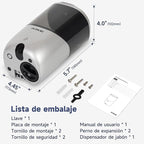 AIKE Wall Mount Automatic Soap Dispenser for Liquid Soap Battery Operated Silver, Model AK1216