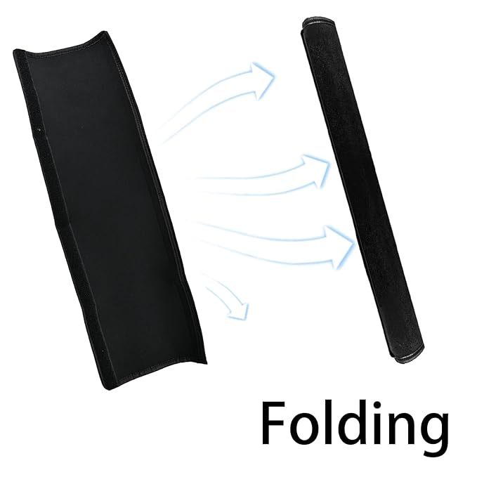 2 Pack 18.7×1.37×1.37in Armrest Handle Cover,Handle Sleeve Cover Replacement Pushchair Universal Handle Cover Elastic Dust Proof Protector Sleeve Accessory for Pushchair Pram(Black)