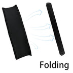 2 Pack 18.7×1.37×1.37in Armrest Handle Cover,Handle Sleeve Cover Replacement Pushchair Universal Handle Cover Elastic Dust Proof Protector Sleeve Accessory for Pushchair Pram(Black)