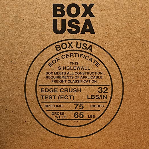 BOX USA Moving Boxes Large 20"L x 20"W x 15"H 6-Pack - Corrugated Cardboard Box for Shipping, Mailing, Packing, Packaging and Storage