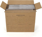 HORLIMER 12.8x12.8x1 Vinyl Record Shipping Boxes Set of 25, White Corrugated Cardboard Mailer Box for Mailing, Packaging, Moving Storage