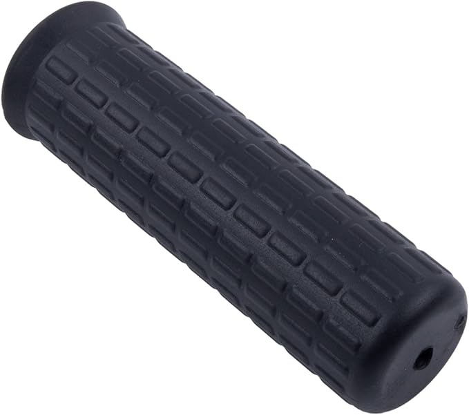 2Pcs Wheelbarrow Rubber Handles Replacement, Anti-slip Handle Grip Covers Weatherproof Handles Non-Slip Round Tubes for Garden Carts(122x30mm Black)
