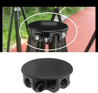 eMagTech 4-Way Roof Centre Bracket Canopy Connector Joint for Gazebo Tent Circular Apex Bracket Gazebo Tent Replacement Accessories Plastic Black