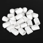 uxcell 20pcs Rubber End Caps 14mm(9/16") ID Vinyl Round End Cap Cover Screw Thread Protectors White